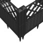 vidaXL Pflanzkasten mit Erdspießen Schwarz 123,5x43,5x43,5 cm PP vidaXL Pflanzkasten mit Erdspießen Schwarz 123,5x43,5x43,5 cm PP