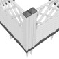 vidaXL Pflanzkasten mit Erdspießen Weiß 123,5x43,5x43,5 cm PP vidaXL Pflanzkasten mit Erdspießen Weiß 123,5x43,5x43,5 cm PP
