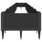 vidaXL Pflanzkasten mit Erdspießen Schwarz 362,5x42,5x28,5 cm PP vidaXL Pflanzkasten mit Erdspießen Schwarz 362,5x42,5x28,5 cm PP