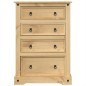 vidaXL Kommode Corona 80x43x114 cm Massivholz Kiefer vidaXL Kommode Corona 80x43x114 cm Massivholz Kiefer
