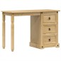 vidaXL Schminktisch Corona 110x50x75 cm Massivholz Kiefer vidaXL Schminktisch Corona 110x50x75 cm Massivholz Kiefer