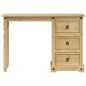 vidaXL Schminktisch Corona 110x50x75 cm Massivholz Kiefer vidaXL Schminktisch Corona 110x50x75 cm Massivholz Kiefer
