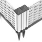 vidaXL Pflanzkasten mit Erdspießen Weiß 125x40x28,5 cm PP vidaXL Pflanzkasten mit Erdspießen Weiß 125x40x28,5 cm PP