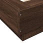 vidaXL Bettgestell mit LED Braun Eichen-Optik 140x200 cm Holzwerkstoff vidaXL Bettgestell mit LED Braun Eichen-Optik 140x200 cm Holzwerkstoff
