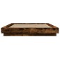 vidaXL Bettgestell Räuchereiche 135x190 cm Holzwerkstoff vidaXL Bettgestell Räuchereiche 135x190 cm Holzwerkstoff