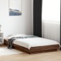 vidaXL Bettgestell Braun Eichen-Optik 90x200 cm Holzwerkstoff vidaXL Bettgestell Braun Eichen-Optik 90x200 cm Holzwerkstoff