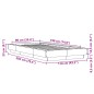 vidaXL Bettgestell Sonoma-Eiche 90x190 cm Holzwerkstoff vidaXL Bettgestell Sonoma-Eiche 90x190 cm Holzwerkstoff