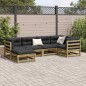 vidaXL 6-tlg. Garten-Sofagarnitur Kiefernholz Imprägniert vidaXL 6-tlg. Garten-Sofagarnitur Kiefernholz Imprägniert