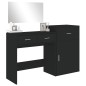 vidaXL 3-tlg. Schminktisch-Set Schwarz Holzwerkstoff vidaXL 3-tlg. Schminktisch-Set Schwarz Holzwerkstoff