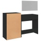 vidaXL 3-tlg. Schminktisch-Set Schwarz Holzwerkstoff vidaXL 3-tlg. Schminktisch-Set Schwarz Holzwerkstoff