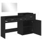 vidaXL 3-tlg. Schminktisch-Set Schwarz Holzwerkstoff vidaXL 3-tlg. Schminktisch-Set Schwarz Holzwerkstoff