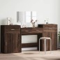 vidaXL 4-tlg. Schminktisch-Set Braun Eichen-Optik Holzwerkstoff vidaXL 4-tlg. Schminktisch-Set Braun Eichen-Optik Holzwerkstoff