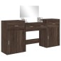 vidaXL 4-tlg. Schminktisch-Set Braun Eichen-Optik Holzwerkstoff vidaXL 4-tlg. Schminktisch-Set Braun Eichen-Optik Holzwerkstoff