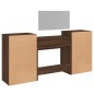 vidaXL 4-tlg. Schminktisch-Set Braun Eichen-Optik Holzwerkstoff vidaXL 4-tlg. Schminktisch-Set Braun Eichen-Optik Holzwerkstoff