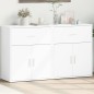 vidaXL Sideboards 2 Stk. Weiß 60x31x70 cm Holzwerkstoff vidaXL Sideboards 2 Stk. Weiß 60x31x70 cm Holzwerkstoff