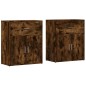 vidaXL Sideboards 2 Stk. Räuchereiche 60x31x70 cm Holzwerkstoff vidaXL Sideboards 2 Stk. Räuchereiche 60x31x70 cm Holzwerkstoff