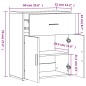 vidaXL Sideboards 2 Stk. Räuchereiche 60x31x70 cm Holzwerkstoff vidaXL Sideboards 2 Stk. Räuchereiche 60x31x70 cm Holzwerkstoff