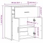 vidaXL Sideboards 2 Stk. Braun Eichen-Optik 60x31x70 cm Holzwerkstoff vidaXL Sideboards 2 Stk. Braun Eichen-Optik 60x31x70 cm Holzwerkstoff