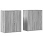 vidaXL Sideboards 2 Stk. Grau Sonoma-Eiche 60x31x70 cm Holzwerkstoff vidaXL Sideboards 2 Stk. Grau Sonoma-Eiche 60x31x70 cm Holzwerkstoff