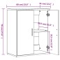 vidaXL Sideboards 2 Stk. Grau Sonoma-Eiche 60x31x70 cm Holzwerkstoff vidaXL Sideboards 2 Stk. Grau Sonoma-Eiche 60x31x70 cm Holzwerkstoff