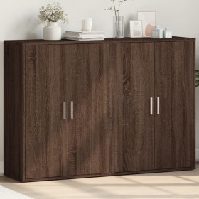 vidaXL Sideboards 2 Stk. Braun Eichen-Optik 60x31x84 cm Holzwerkstoff