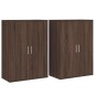 vidaXL Sideboards 2 Stk. Braun Eichen-Optik 60x31x84 cm Holzwerkstoff vidaXL Sideboards 2 Stk. Braun Eichen-Optik 60x31x84 cm Holzwerkstoff