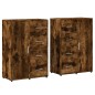 vidaXL Sideboards 2 Stk. Räuchereiche 60x31x84 cm Holzwerkstoff vidaXL Sideboards 2 Stk. Räuchereiche 60x31x84 cm Holzwerkstoff