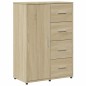 vidaXL Sideboards 2 Stk. Sonoma-Eiche 60x31x84 cm Holzwerkstoff vidaXL Sideboards 2 Stk. Sonoma-Eiche 60x31x84 cm Holzwerkstoff