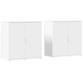 vidaXL Sideboards 2 Stk. Weiß 79x38x80 cm Holzwerkstoff