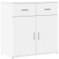 vidaXL Sideboards 2 Stk. Weiß 79x38x80 cm Holzwerkstoff vidaXL Sideboards 2 Stk. Weiß 79x38x80 cm Holzwerkstoff
