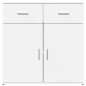 vidaXL Sideboards 2 Stk. Weiß 79x38x80 cm Holzwerkstoff vidaXL Sideboards 2 Stk. Weiß 79x38x80 cm Holzwerkstoff