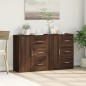 vidaXL Sideboards 2 Stk. Braun Eichen-Optik 60x31x70 cm Holzwerkstoff vidaXL Sideboards 2 Stk. Braun Eichen-Optik 60x31x70 cm Holzwerkstoff