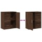 vidaXL Sideboards 2 Stk. Braun Eichen-Optik 60x31x70 cm Holzwerkstoff vidaXL Sideboards 2 Stk. Braun Eichen-Optik 60x31x70 cm Holzwerkstoff