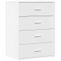 vidaXL Sideboard Weiß 60x39x80 cm Holzwerkstoff vidaXL Sideboard Weiß 60x39x80 cm Holzwerkstoff