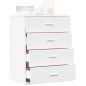 vidaXL Sideboard Weiß 60x39x80 cm Holzwerkstoff vidaXL Sideboard Weiß 60x39x80 cm Holzwerkstoff