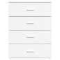 vidaXL Sideboard Weiß 60x39x80 cm Holzwerkstoff vidaXL Sideboard Weiß 60x39x80 cm Holzwerkstoff