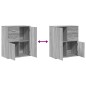 vidaXL Sideboards 2 Stk. Grau Sonoma-Eiche 60x31x70 cm Holzwerkstoff vidaXL Sideboards 2 Stk. Grau Sonoma-Eiche 60x31x70 cm Holzwerkstoff