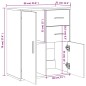 vidaXL Sideboards 2 Stk. Grau Sonoma-Eiche 60x31x70 cm Holzwerkstoff vidaXL Sideboards 2 Stk. Grau Sonoma-Eiche 60x31x70 cm Holzwerkstoff