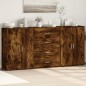 vidaXL Sideboards 3 Stk. Räuchereiche 60x31x84 cm Holzwerkstoff vidaXL Sideboards 3 Stk. Räuchereiche 60x31x84 cm Holzwerkstoff