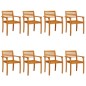 vidaXL Gartenstühle 8 Stk. 59x55x85 cm Massivholz Akazie vidaXL Gartenstühle 8 Stk. 59x55x85 cm Massivholz Akazie