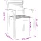 vidaXL Gartenstühle 8 Stk. 59x55x85 cm Massivholz Akazie vidaXL Gartenstühle 8 Stk. 59x55x85 cm Massivholz Akazie