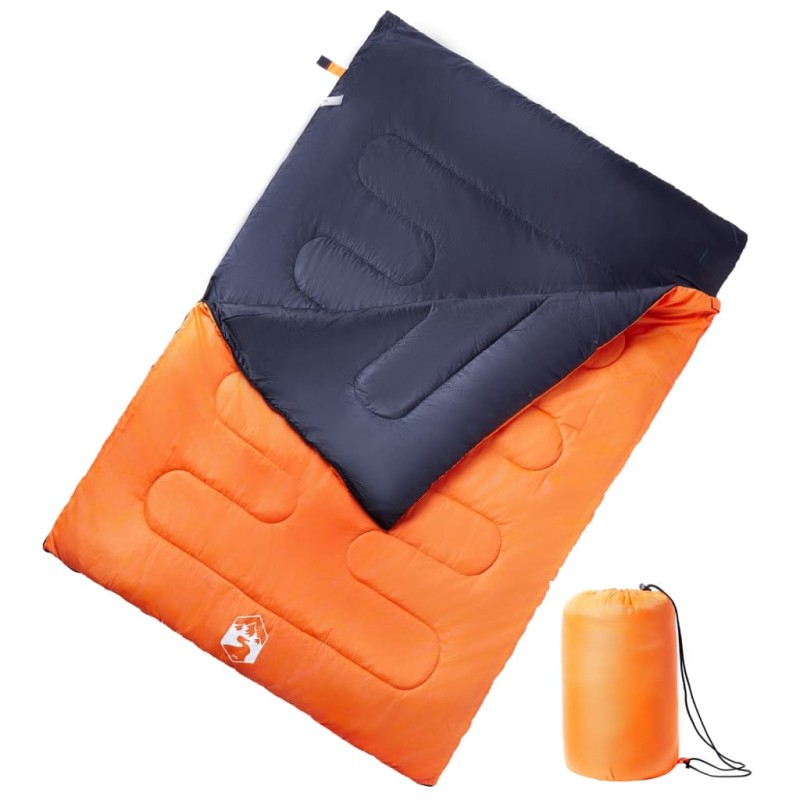vidaXL Doppelschlafsack mit Kissen Erwachsene Camping 3-4 Jahreszeiten vidaXL Doppelschlafsack mit Kissen Erwachsene Camping 3-4 Jahreszeiten