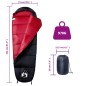vidaXL Mumienschlafsack für Erwachsene Camping 3 Jahreszeiten vidaXL Mumienschlafsack für Erwachsene Camping 3 Jahreszeiten