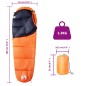 vidaXL Mumienschlafsack für Erwachsene Camping 3 Jahreszeiten vidaXL Mumienschlafsack für Erwachsene Camping 3 Jahreszeiten
