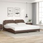 vidaXL Bettgestell mit Kopfteil Braun 200x200 cm Kunstleder vidaXL Bettgestell mit Kopfteil Braun 200x200 cm Kunstleder