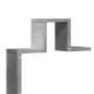 vidaXL Wandregal Betongrau 104,5x10x43 cm Holzwerkstoff vidaXL Wandregal Betongrau 104,5x10x43 cm Holzwerkstoff