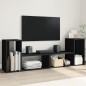 vidaXL TV-Schränke 2 Stk. Schwarz 75x30x50 cm Holzwerkstoff vidaXL TV-Schränke 2 Stk. Schwarz 75x30x50 cm Holzwerkstoff