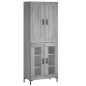Highboard Grau Sonoma 69,5x34x180 cm Holzwerkstoff Highboard Grau Sonoma 69,5x34x180 cm Holzwerkstoff