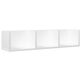 vidaXL Wandschrank Weiß 75x18x16,5 cm Holzwerkstoff