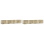 vidaXL Wandschränke 2 Stk. Sonoma-Eiche 99x18x16,5 cm Holzwerkstoff vidaXL Wandschränke 2 Stk. Sonoma-Eiche 99x18x16,5 cm Holzwerkstoff
